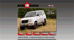 Desktop Screenshot of madeinrussia.cz